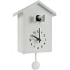NIHUIFDPY Orologio a cucù con carillon minimalista orologio a cucù dal suono con pendolo delicato orologio a cucù casa per uccelli alimentato a batteria orologio a cucù da parete decorativo per arte da parete