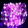 HEGEHE Kit Luce Stringa LED 12V, Alimentatore Switching Striscia LED Flessibile Impermeabile IP65 Viola 10M, Luce Filo di Rame 100 LEDs/m, Decorazione per Interni ed Esterni