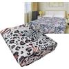GX GARGIX Trapuntino Matrimoniale 240x240 cm Leggero Primaverile Estivo - Fantasia Animalier con Catene Oro - Design Luxury - Lavabile in Lavatrice - Colori Resistenti (Matrimoniale, TPF-7)