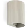 Faro Barcelona 40528 - SOLE Lampada da parete rotondo grigio scanalata