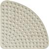 Bathsafe Tappetino per doccia angolare Sector Tappetino per vasca antiscivolo antiscivolo, Tappetino per vasca antiscivolo, 54x54CM, avorio