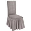 SalGiu Vestisedia Volant Gonna Con Schienale (2 pezzi) Elasticizzato Eleganti Universale (2 Grigio Chiaro)
