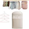 Knubbuf Borsa porta abiti salvaspazio con cerniera autocompressiva, organizer per armadio e contenitore per piumini, sacchetti porta abiti antipolvere, sacchetti a compressione (Beige, M)