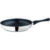 MEPRA Fantasia Pietra Padella, Nero, Ø 28 cm, Acciaio Inossidabile 18/10