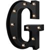 YUANYUYING Lettere luminose, alfabeto e numeri, lettere luminose a batteria per decorazioni da parete e da tavolo, regalo per compleanni, matrimoni, feste notturne (G)