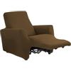 SalGiu Copripoltrona Relax Reclinabile 1 Posto Elasticizzato Antimacchia Universale (Tortora)