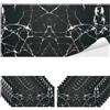 MAKA change your life quality Piastrelle Adesive Muro PVC Cucina Bagno Camera da Letto Paraschizzi Mattonelle per Parete Marmo Pannelli Decorativi 3D in Finta Pietra Altissima Risoluzione (12 pezzi - 2.1mq, Marmo Nero)