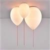 GUANSHAN Plafoniera a palloncino bianco Lampada da soffitto semplice bella, Lampadario decorativo in vetro ovale per soggiorno, camera da letto, cameretta, ragazzi, ragazze