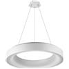 GASIASHOP SRL UNIVERSO LAMPADARIO LED SMD A SOSPENSIONE DESIGN CIRCOLARE 43W COLORE BIANCO/NERO CCT 3 IN 1 TEMPERATURA LUCE SELEZIONABILE (BIANCO)