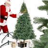 tectake® Albero di Natale Artificiale, Albero di Natale Realistico con Aghi in PVC, con Supporto in Legno, Ideale per Decorazioni Casa Moderna, Christmas Tree - Verde - 210 cm / 1283 Rami Folti