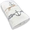 Tex family SET ASCIUGAMANI spugna MARE MARINO ANCORA BEIGE