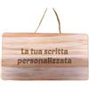 Incidiamo i tuoi sogni Targhetta in Legno Fuoriporta Personalizzabile con Corda in Canapa da Appendere per Porta Targa Personalizzata con Frase Scritta Cognome Nome Natale Feste
