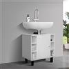 ML DESIGN modern living ML-Design Mobile Base per Lavabo per Il Bagno Bianco 60x54x32cm Armadio Salvaspazio per Lavandino con 6 Ripiani Ampio Spazio di Stoccaggio Mobiletto Pratico Truciolato MDF Facile da Montare e Pulire