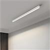 TZSMUM LED Rettangolo Lungo Plafoniera Alluminio Acrilico Moderno Interni Lampada da Soffitto Creatività Decorazione Plafoniere Lineare Design per Soggiorno Corridoio Balcone (Bianco Luce Bianca,150cm)