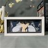 Jilijia Sung Jin Woo Luce Notturna Anime 3D Scatola Luminosa con Taglio di Carta Anime Carattere Taglio di Carta Lampada da Tavolo LED Decorazione per Camera da Letto Regalo Creativo