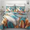 PELLECCHIA 1969 | Copriletto IRGE Trapuntato Estivo 260x270 cm 100 g/m² Trapuntino Primaverile, Trapunta Leggera, 100% Made in Italy a 2 Piazze (Piume Orange Multicolor, Matrimoniale)