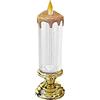EdirFtra Candele di Natale LED, luci di Cristallo Ricaricabili USB o Batteria, luci di Candela Decorative Senza Fiamma, Adatte a Natale, Compleanno e Matrimonio,A