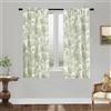 XTMYI Tende primaverili con motivo floreale verde chiaro, lunghezza 160 cm, 2 pannelli per camera da letto, in cotone leggero vintage, decorazione estetica serena tranquilla, set di tende per camera scura
