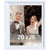 Victor Rubens Cornice portafoto, 20 x 25 cm, bianco, telaio: 30 x 20 mm, con vero vetro, stile barocco vintage