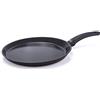 Berndes Crepepfanne Induktion Crepiera ad Induzione 28 cm, Alluminio Forgiato, Nero