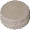 SalGiu Cuscini Sedia Rotondi Cucina (2 pezzi) Con Fascia Elastico Imbottito e Sfoderabile 40 cm (Panna)