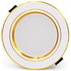 Rururug Faretto LED da incasso rotondo ultra luminoso Corpo in oro 5W 9W 12W 15W 18W Plafoniera a LED Faretto da incasso a LED per interni Faretto LED-Warm_white_12W
