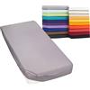 Moon-Classic - Lenzuolo con angoli per letto boxspring, letto ad acqua, lenzuolo con angoli per materassi 160g/m², 120x200-120x220, grafite