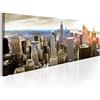 murando Quadro New York 150x50 cm 1 Pezzo - Stampa su Tela Strutturata XXL Grande - Quadri Moderni Soggiorno Grandi - Stampe da Parete Murale Arte Moderno Pittura - New York NY Citta d-B-0189-b-c