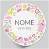 LARGE FORMAT 56 Adesivi Personalizzati Bomboniere Matrimonio 4 cm Modello 2F | etichette adesive per prima comunione, battesimo, cresima, sacchetti confetti, scatoline, chiudipacco e segnaposto