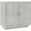 vidaXL Credenza Grigio Cemento 80x40x75 cm in Legno Compensato