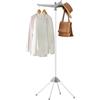 SONGMICS Stendibiancheria Verticale Salvaspazio, Stendino da Terra, 3 Bracci Girevoli, 4 Gambe, per Uso Interno, Acciaio Inossidabile, per fino a 27 Capi, Altezza 150 cm, Grigio e Bianco LLR510G01