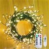 Generic Catena luminosa USB bianco caldo, filo di rame da 3 m, per albero di Natale, camera da letto, giardino, terrazza, decorazione per interni/esterni