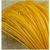 Feyart Rotondo in plastica rattan, 2,5 mm, in plastica di vimini rotondo, per riparare e tessere fai da te (giallo)