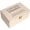 Creative Deco Regalo Personalizzato, Cassetta in Legno con Testo a Scelta | Il Tuo Testo Personalizzato | Scatola Regalo per Donne, Uomini e Coppie