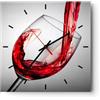 ARTTOR Orologio da Parete in Vetro Bere bicchiere vino 40x40cm Piccolo Moderno Orologio da Muro Per Casa Cucina Soggiorno Silenzioso Wall Clock Decorazione Orologio da Appendere - C3AC40x40-2258