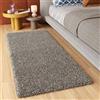 TAPISO Essence Tappeto Passatoia Peloso Tappeto Salotto Moderno Grigio Scuro Soggiorno Ingresso Corridoio Sala Shaggy Pelo Lungo 70 x 500 cm