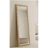MO.WA Specchio da Parete o appoggio Cornice Legno Champagne cm. 55x145 da Appendere Verticale/Orizzontale. Made in Italy.