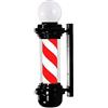 WOFDALY LED Barber Pole Stripe Salon Luce Rotante Illuminante Barber Pole Rotante Light Tradizionale Impermeabile Hair Salon Shop Sign Lamp Lampada da Parete per Esterni Decor Stile,E
