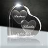3Dglas Cristallo, Ti Amo | Cuore in Vetro Laser 3D da 58 mm con Incisione | Il Regalo per Coloro Che amate o per l' Anniversario