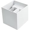 Generico UNIVERSO APPLIQUE LAMPADA A MURO BIANCA DOPPIO LED COB 22W FASCIO REGOLABILE DA ESTERNO IP65 (BIANCO CALDO)