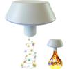 Generico Lampada Bottiglia, Lampada da Tavolo Senza Fili con Controllo Tattile, Lampada Ricaricabile con Luce a Stringa Colorata a 3 Colori Dimmerabile per Casa, Bar, Campeggio, Viaggi (Bianco)