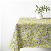 Tex family Tovaglia in Cotone Pesante Made in Italy - SORRENTO limone LIMONI GIALLO Rettangolare, Lavabile - Elegante e Resistente per Casa e Ristorante - Cm. 140x140 x4 persone