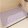 Z·Bling Tappetino Doccia Antiscivolo 50x70cm,Tappeto Bagno in Luffa,Tappeto Doccia Senza Ventose,Tappetino Vasca con Fori di Drenaggio,viola
