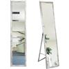 BD ART Specchio da Terra Rettangolare, Figura intera, Per il trucco, soggiorno, camerino Colore Pino Rustico 36 x 156 cm