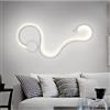 damastoreitalia Applique lampada da parete a led illuminazione per interno moderno in alluminio luce 20w 3000K 4000K 6500K (Luce naturale 4000K)