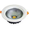 WLBHWL Faretto da Incasso A LED, 5W,7W,10W,12W,15W,20W Illuminazione da Incasso COB Dimmerabile, 3000K/4000K/6000K Selezionabile, CRI80, Finiture Bianche, Plafoniere A LED 1 Confezione