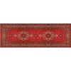 matches21 HOME & HOBBY Tappeto a passatoia con ornamenti vintage persiani, rosso beige antiscivolo, 60 x 180 cm, per cucina, camera da letto e soggiorno