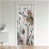 Loussiesd Tenda per Porta Vintage Floreale per Ingresso Privacy 86x203cm Bambini Farfalla Tenda Divisorio per Camera Copertura Fiori Retrò Copertura Porta Armadio Tenda Traspirante Tema Naturale