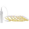 Cleiscry Striscia LED da 1 m, 2 m, 3 m, con sensore di movimento, batteria ricaricabile con spegnimento automatico e timer per camera da letto, scale, bagno, cucina, scale, letto (bianco naturale (4000 K), 2 m