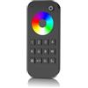 AstraLED - RT9 Telecomando Touch RF 2.4 GHz per il Controllo delle Strisce a Led RGB e RGBW (RGB+Bianco). Supporta 4 zone. Portata Segnale 30 metri.